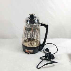 Vintage Proctor Silex Percolator Glass Coffee Maker 10 Cup